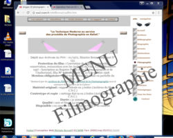 archive 2000 site web "historique" page filmographie