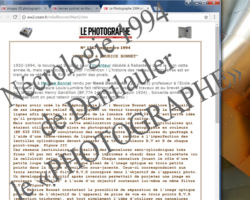 archive 2000 site web "historique" page nécrologie
