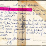 Carte postale réseau lenticulaire de Lourdes verso Carte postale réseau lenticulaire de Lourdes verso