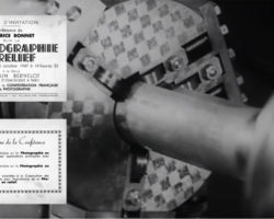 Film Reliephographie 1947 extrait du film 1947 "La Technique Moderne au service ce la Photographie en Relief"